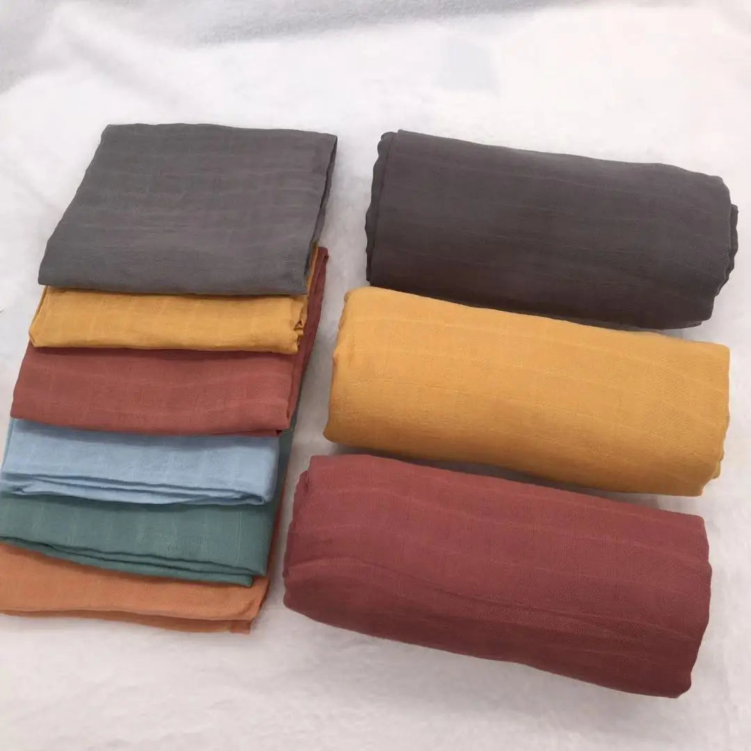 Bamboo Cotton Baby Muslin Swaddle Blanket, Baby Swaddle- Bamboo Blanket