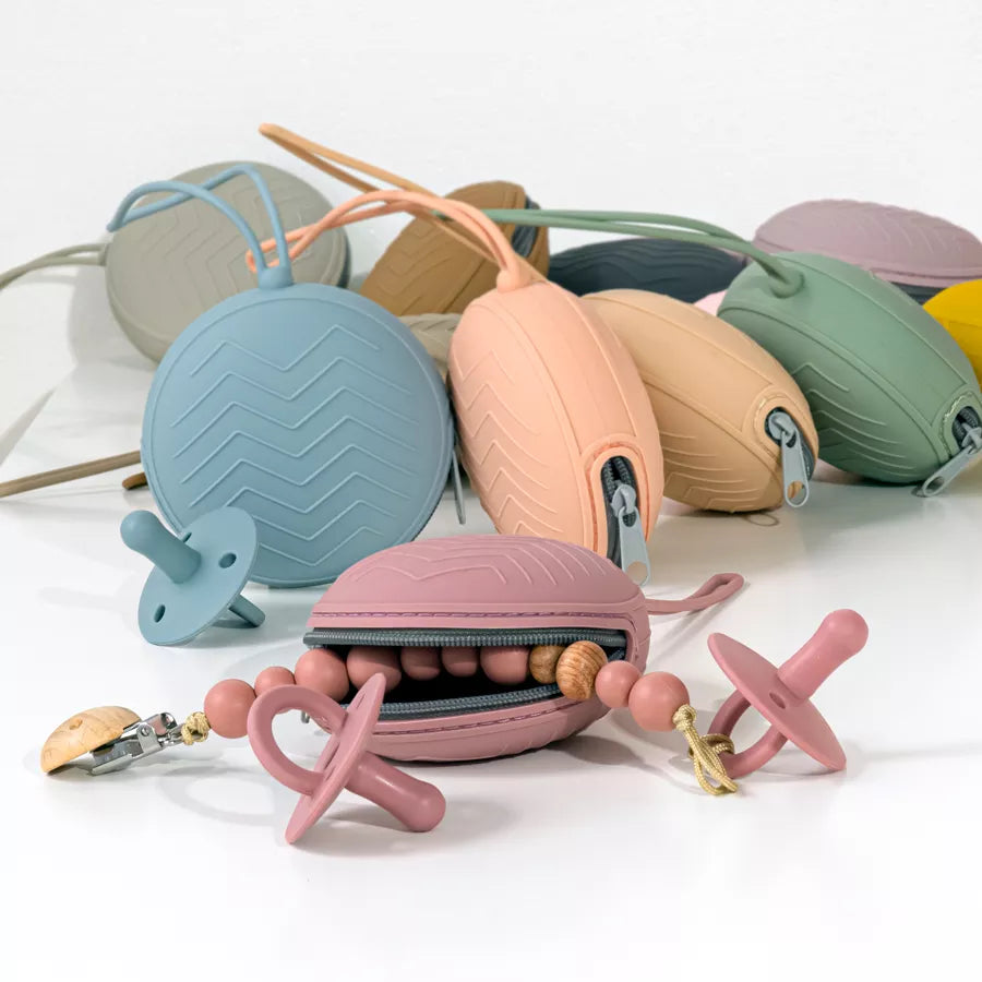 Food Grade Baby Soft Silicone Keep Pacifier Holder Pacifier Clip Soother Container Box