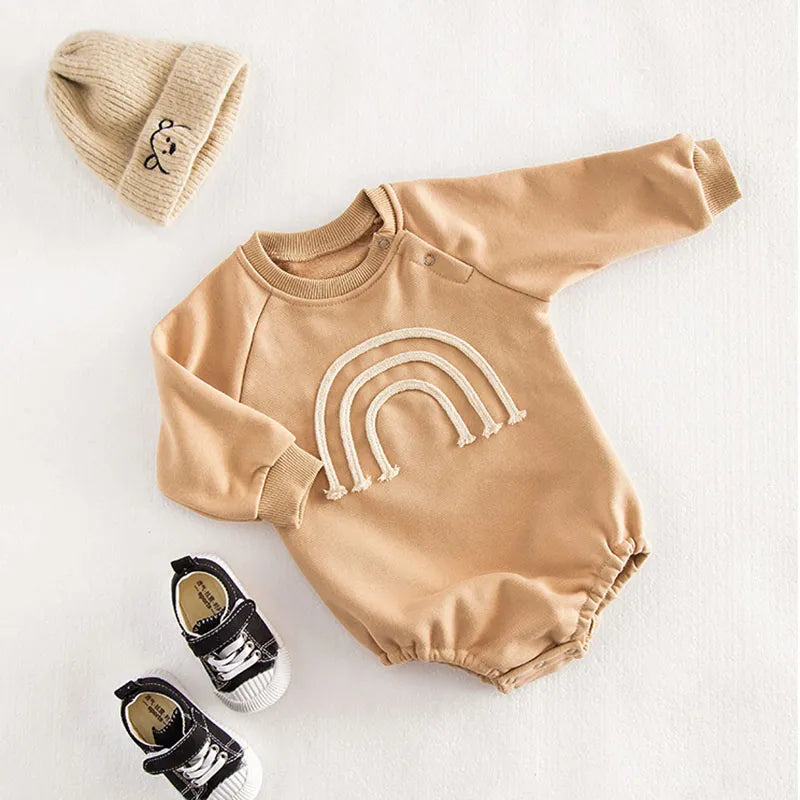 Unisex Long-Sleeve Baby Romper – Cozy Everyday Knit Essential