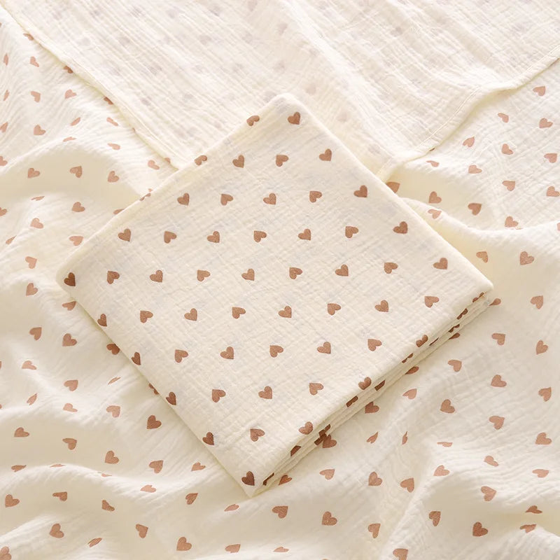 Baby Blanket Muslin Cotton Swaddle 2 Layer Cotton