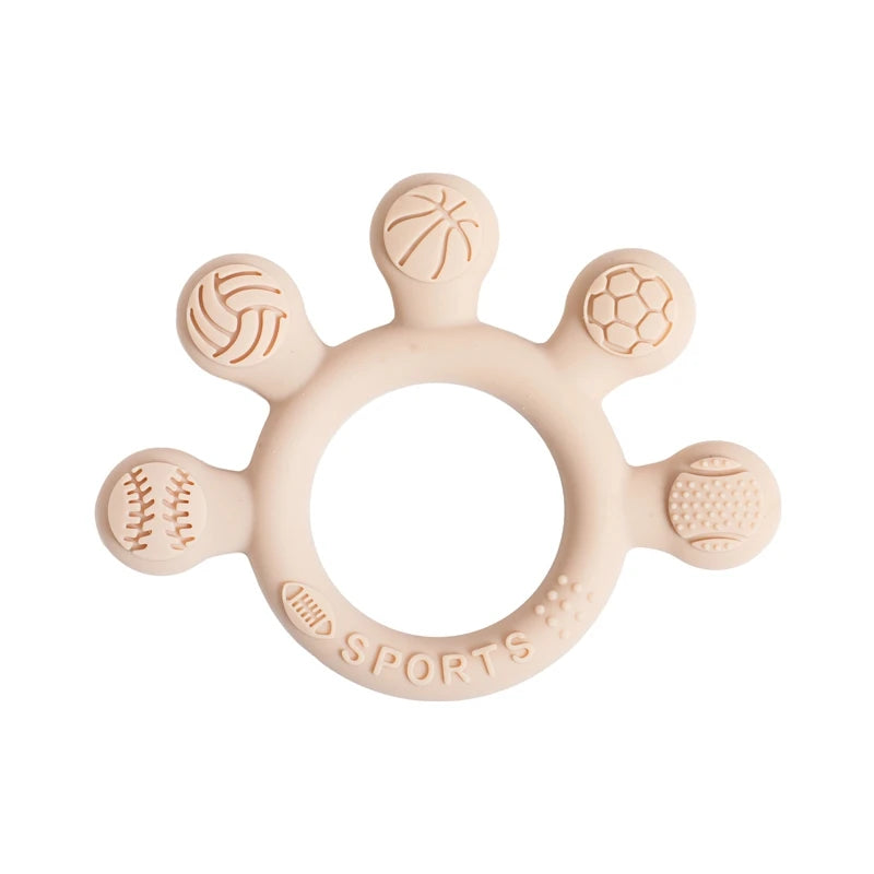 1pc Silicone Teether Toys for Toddler BPA Free
