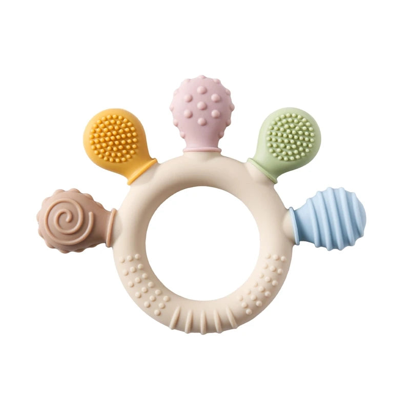 1pc Silicone Teether Toys for Toddler BPA Free