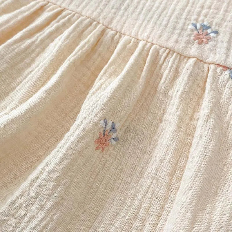 Summer Girls Linen Baby Clothes Set - Top & Bottom Only
