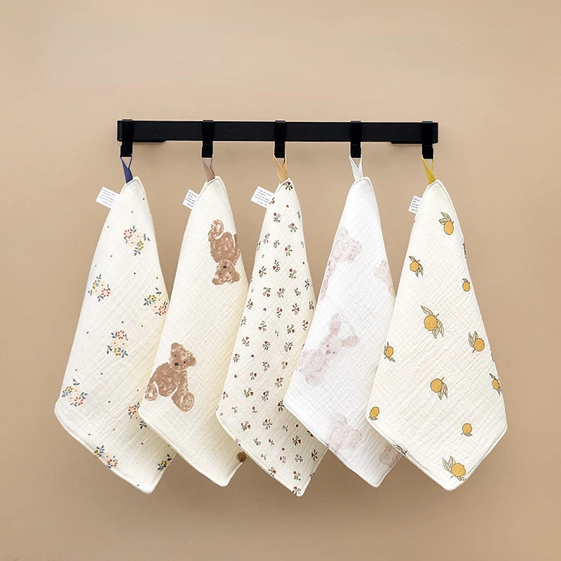 100% Cotton Soft Baby Burp Cloth - Cotton Muslin Squares