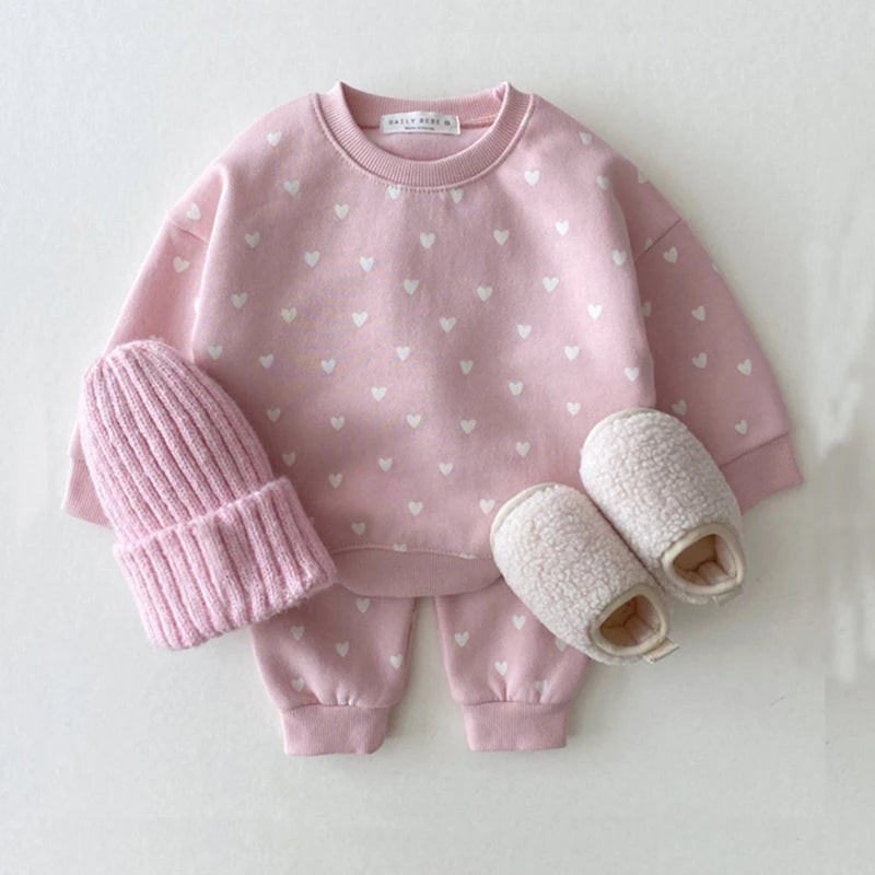 100% Cotton Baby Girl Clothing Set - Top & Bottom Only