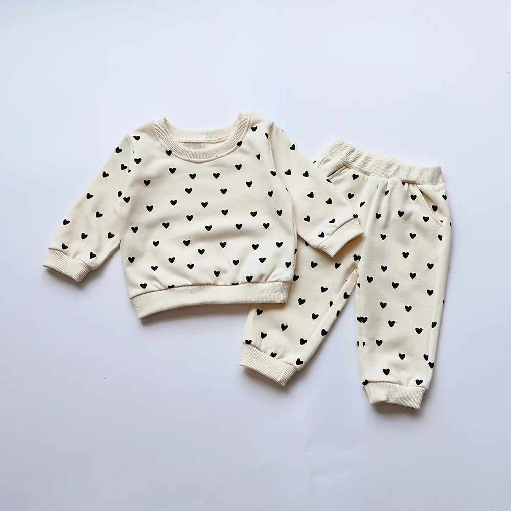 100% Cotton Baby Girl Clothing Set - Top & Bottom Only