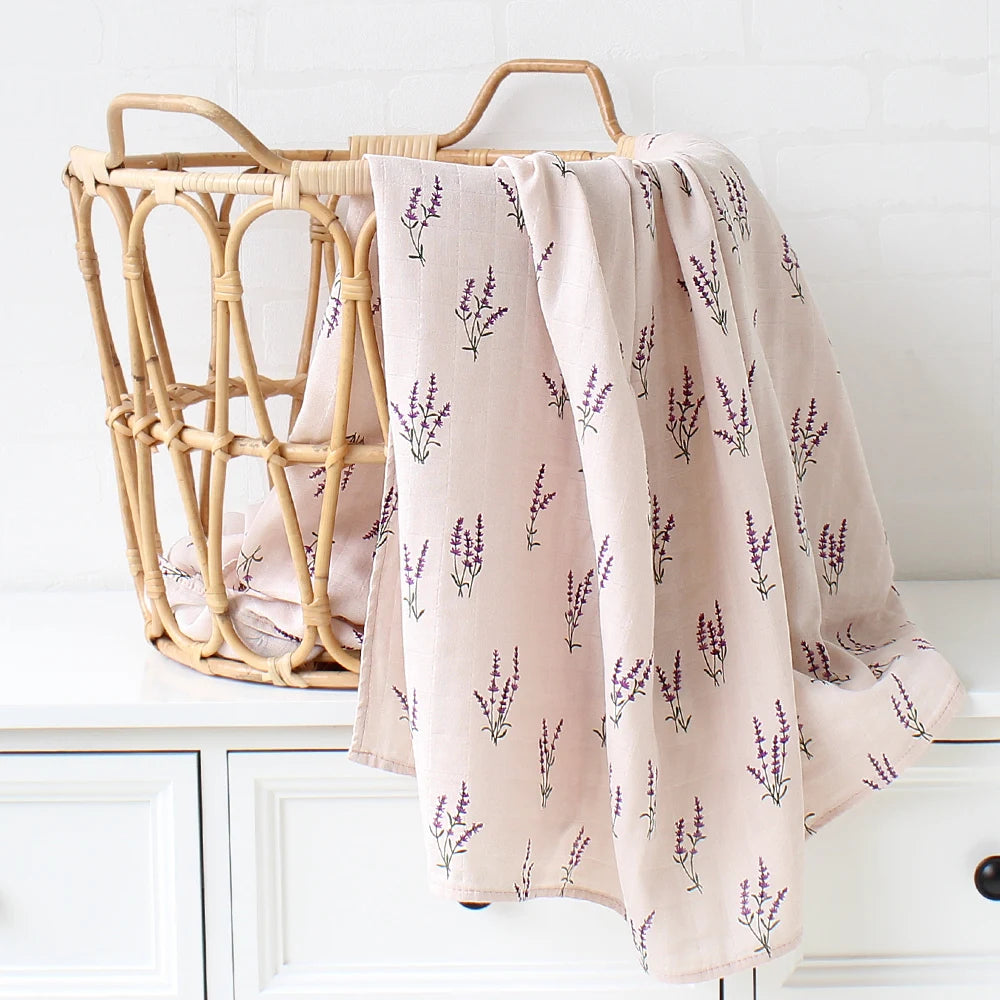 Baby Swaddle Wrap 100% Organic Cotton Muslin Swaddle Blanket for Newborn Infant