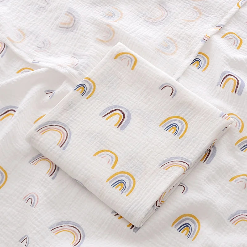 Baby Blanket Muslin Cotton Swaddle 2 Layer Cotton