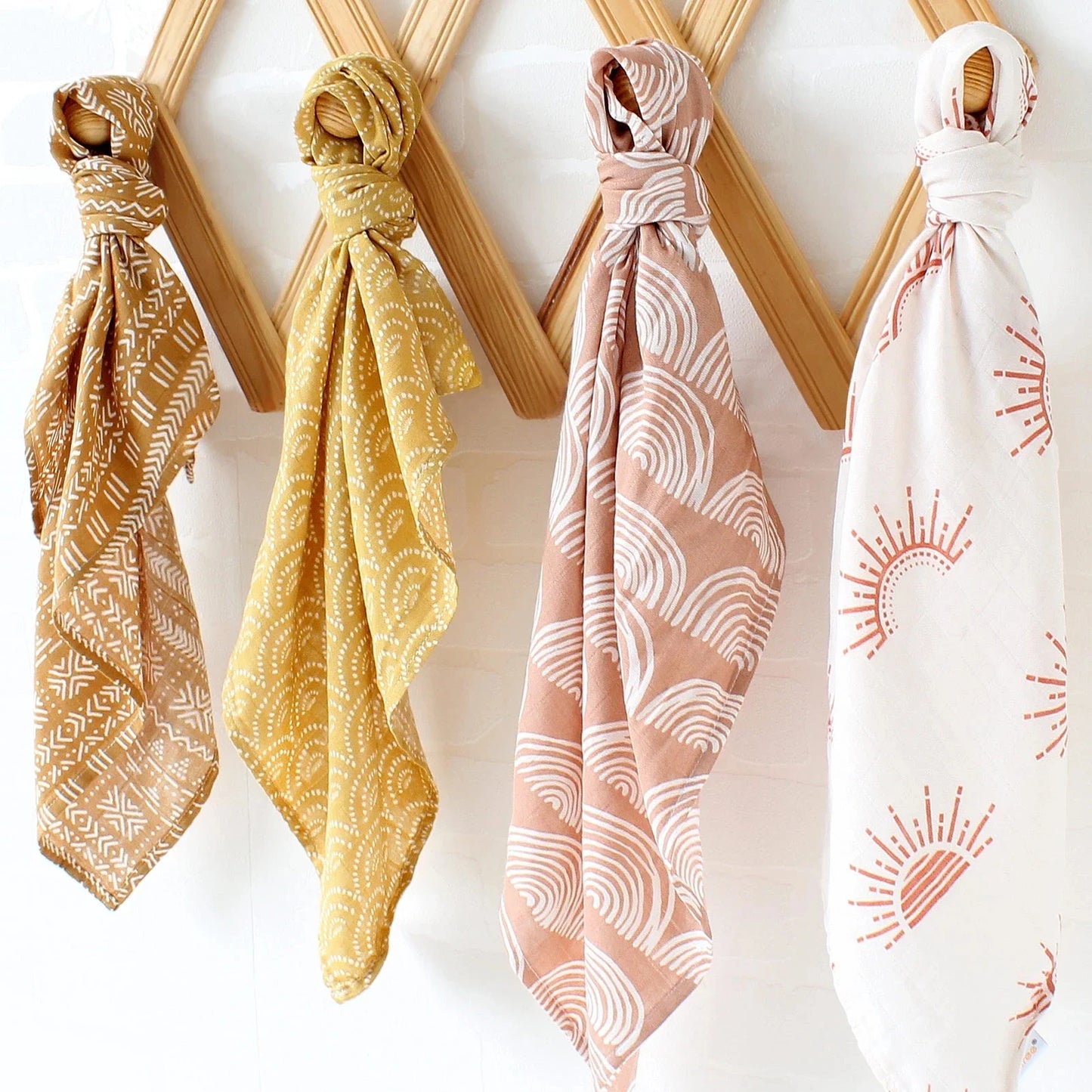 Muslin Bamboo Cotton Baby Blanket Swaddle - Soft and breathable