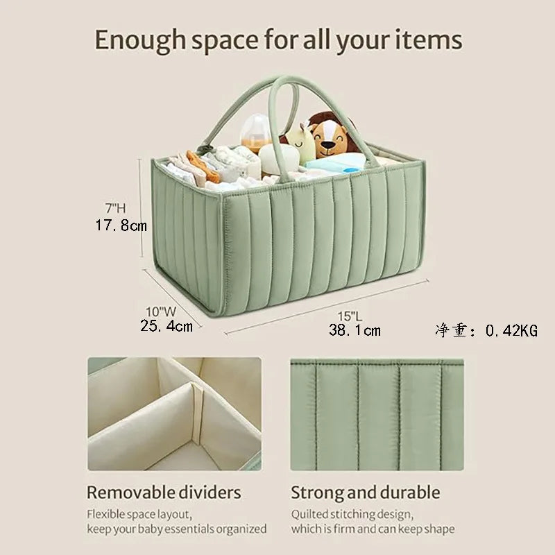 Foladable Mommy Bag Baby Diaper Bag Diapers Caddy Organizer Large
