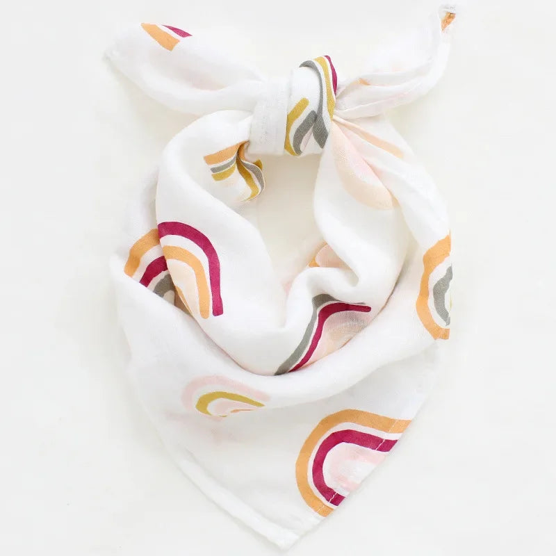 Muslin Bamboo Cotton Baby Blanket Swaddle - Soft and breathable