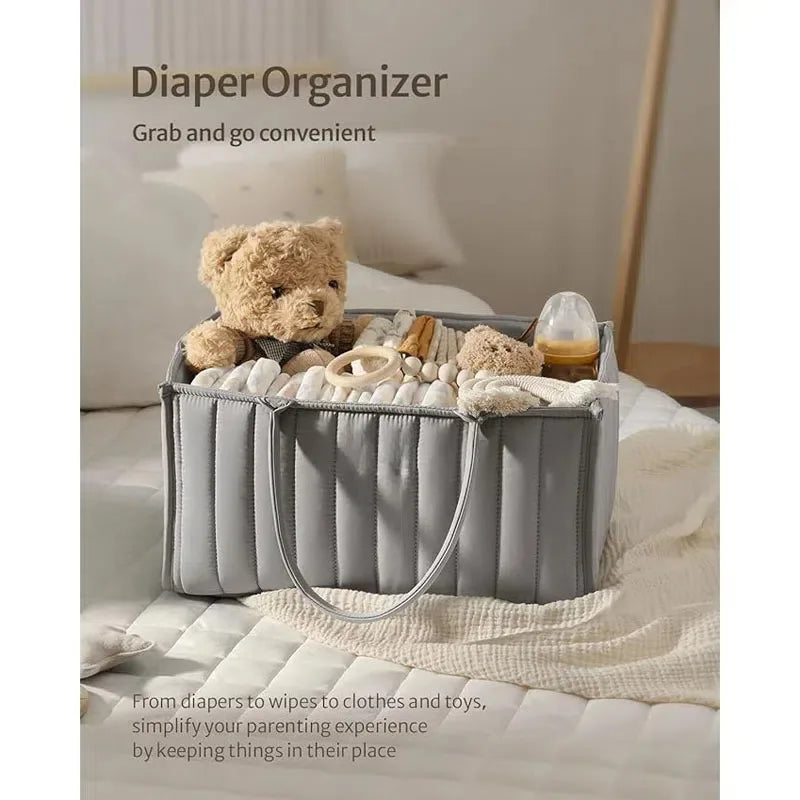 Foladable Mommy Bag Baby Diaper Bag Diapers Caddy Organizer Large