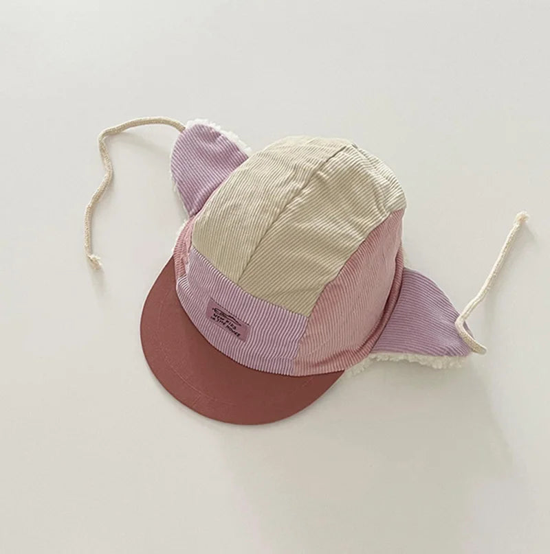 +More Colors - Unisex Patchwork Corduroy Toddler Hat (4-6Y) – Stylish Kids Cap