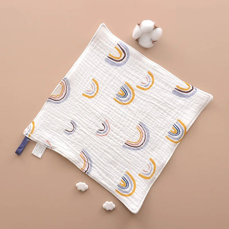 100% Cotton Soft Baby Burp Cloth - Cotton Muslin Squares