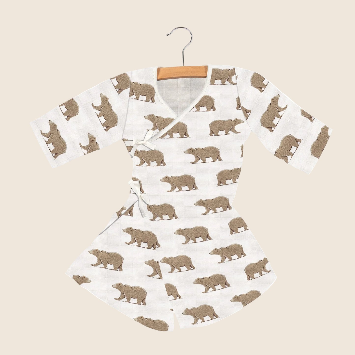 Goodnight Bear Bamboo Newcastle Mini Robe