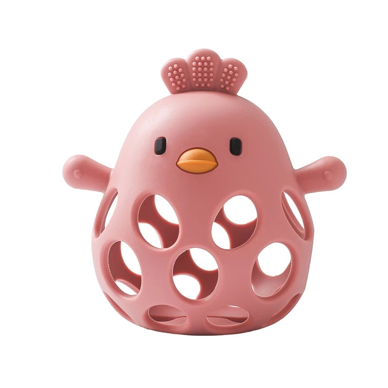 Cute Chick Infant Silicone BPA Free Teething toy Baby Accessories Toys Gift