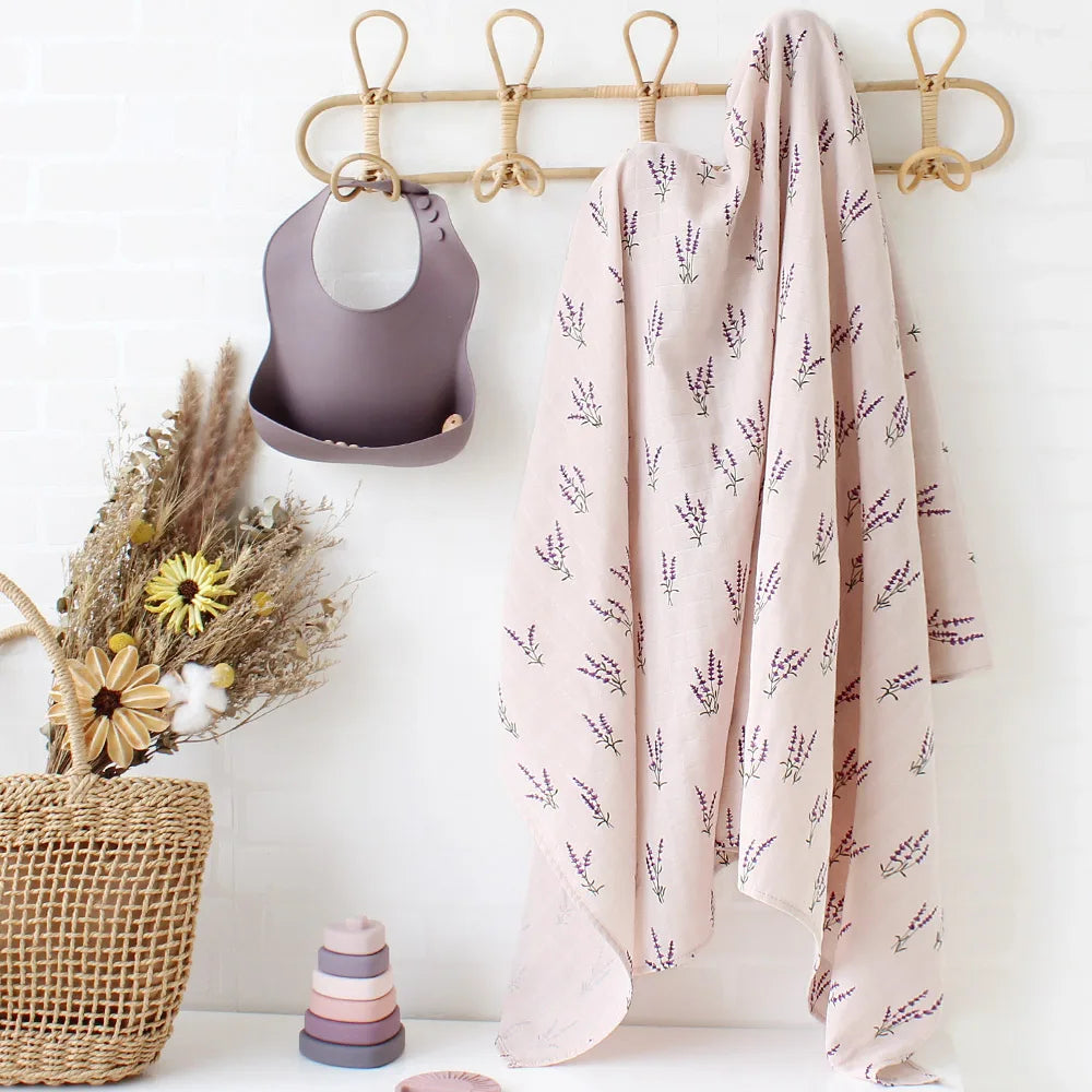 Baby Swaddle Wrap 100% Organic Cotton Muslin Swaddle Blanket for Newborn Infant