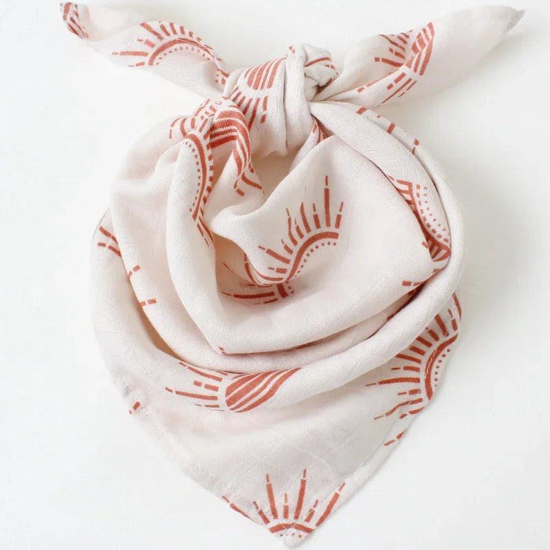 Muslin Bamboo Cotton Baby Blanket Swaddle - Soft and breathable