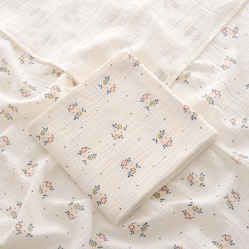 Baby Blanket Muslin Cotton Swaddle 2 Layer Cotton