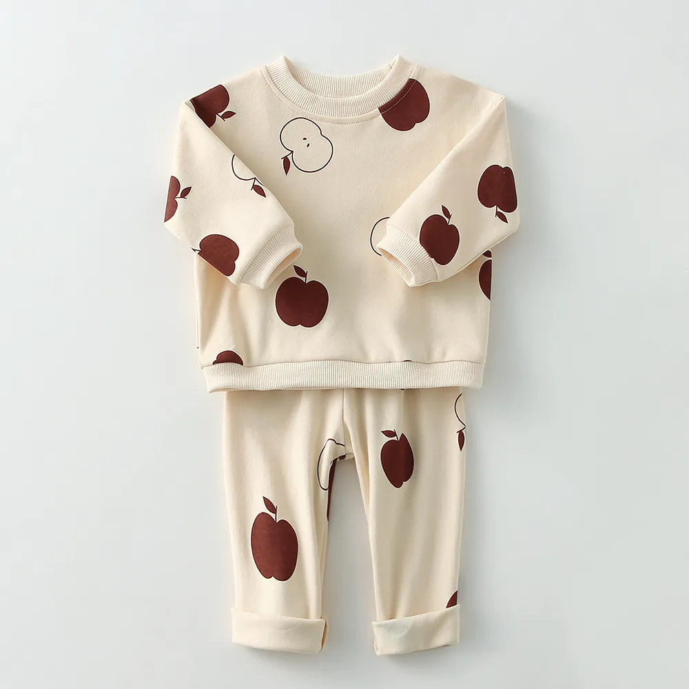+More Colors - Cotton Fall Baby Boy Casual Sweater + Trouser 2ps