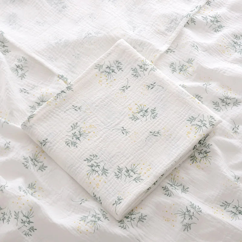 Baby Blanket Muslin Cotton Swaddle 2 Layer Cotton
