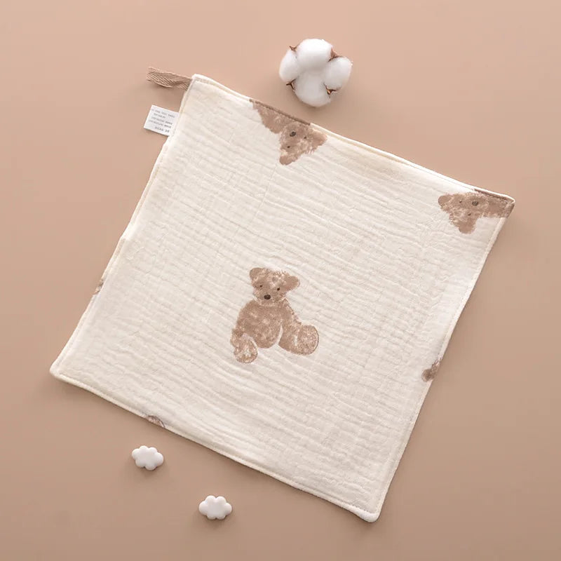 100% Cotton Soft Baby Burp Cloth - Cotton Muslin Squares