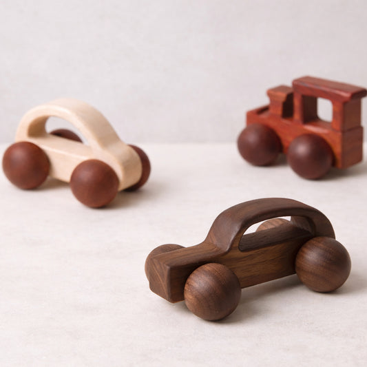 + More Colors - Baby Wooden Toys Car Blocks