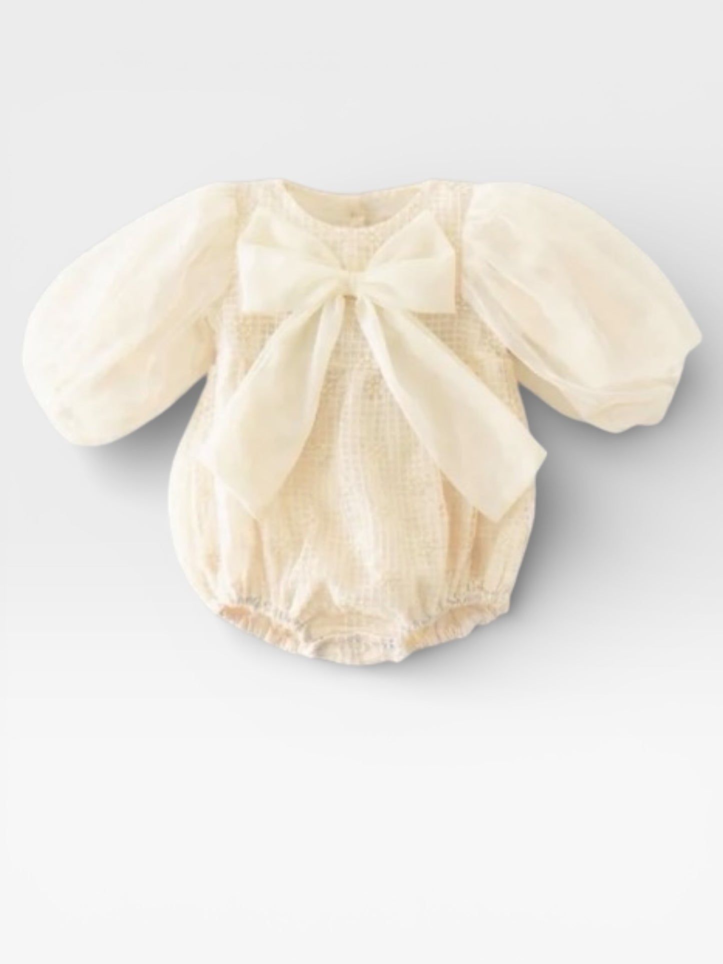 Cotton Baby Girls Puff Sleeve Toddler Outfit – Soft & Stylish