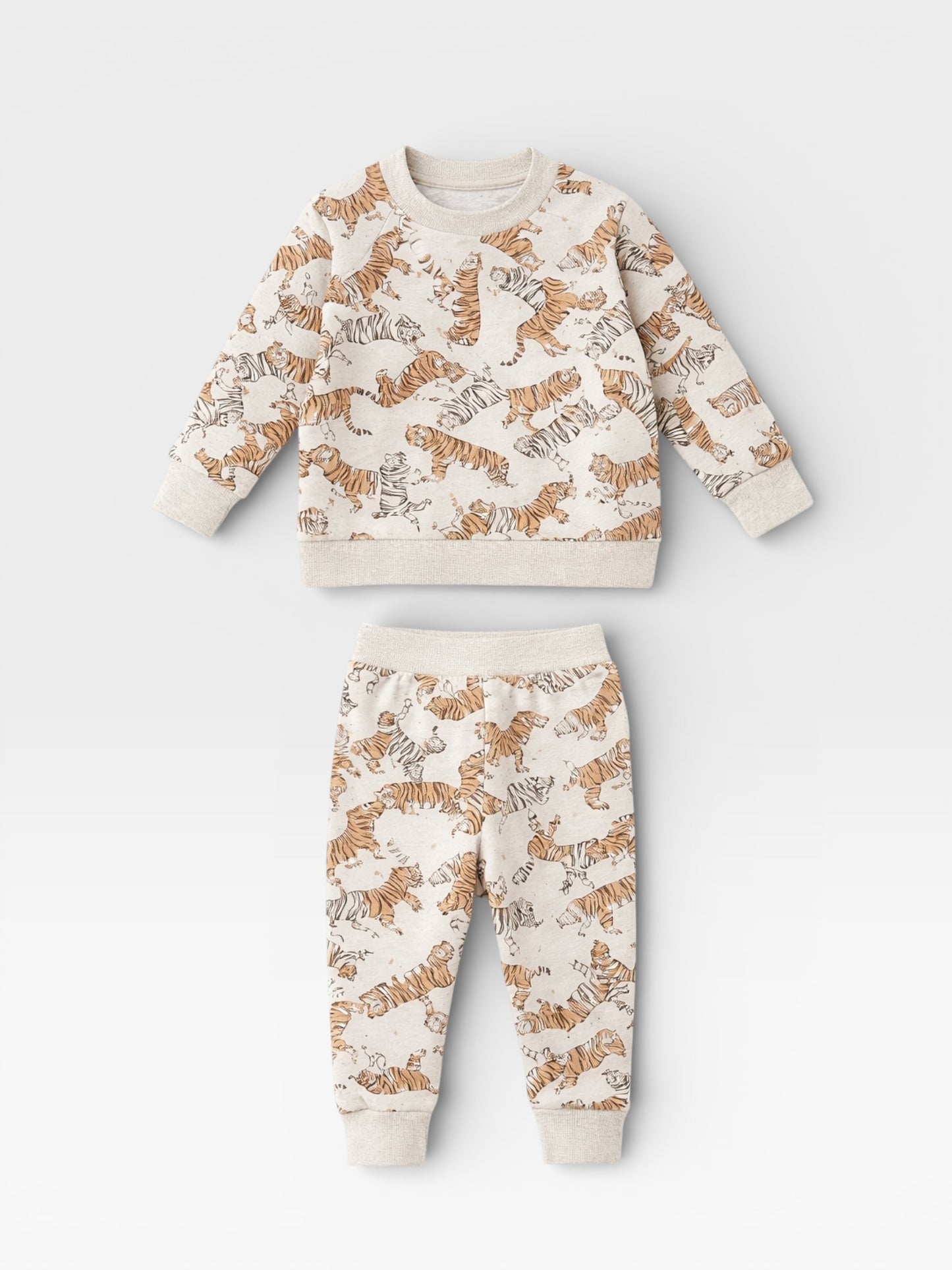 Autumn Tiger Baby & Toddler Clothes Set (0–24m) – Unisex Fall Fashion