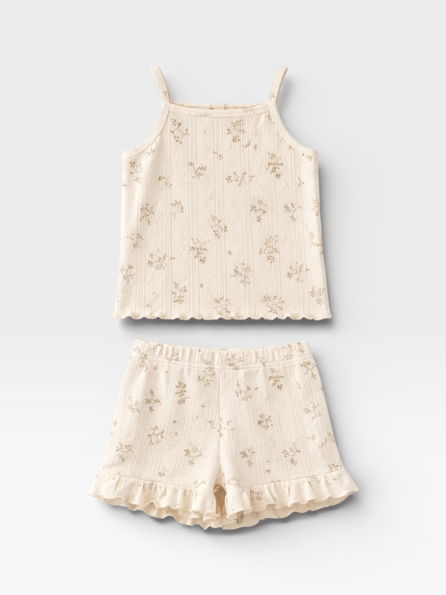 Fashion Baby Girl Cotton Floral Print Set