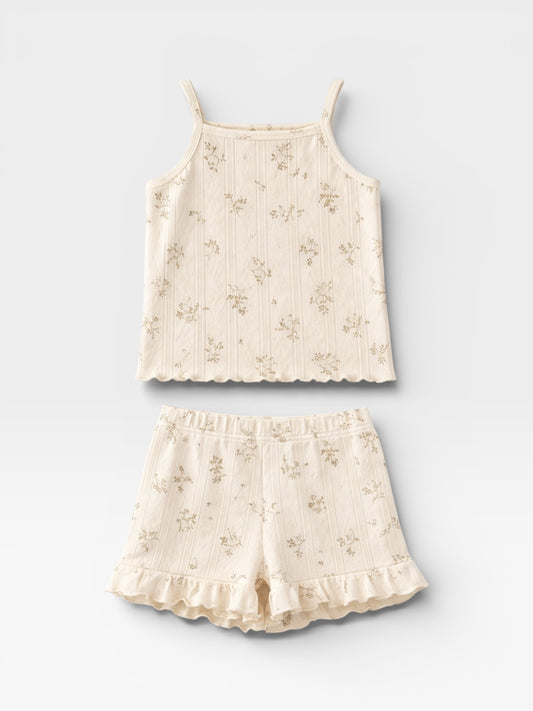 Fashion Baby Girl Cotton Floral Print Set