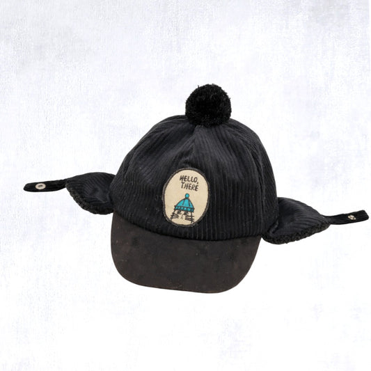 +More Colors - Warm Cotton Fur-Lined Boys Winter Hat with Ear Cuff (1-3Y) – Cozy Toddler Cap