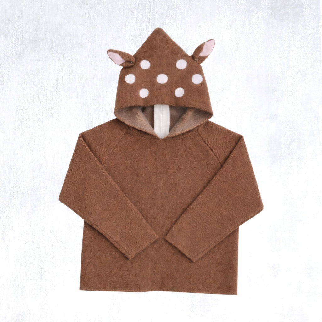 Baby & Toddler Girls Winter Deer Pullover Sweater – Luxe Knit Seasonal Staple