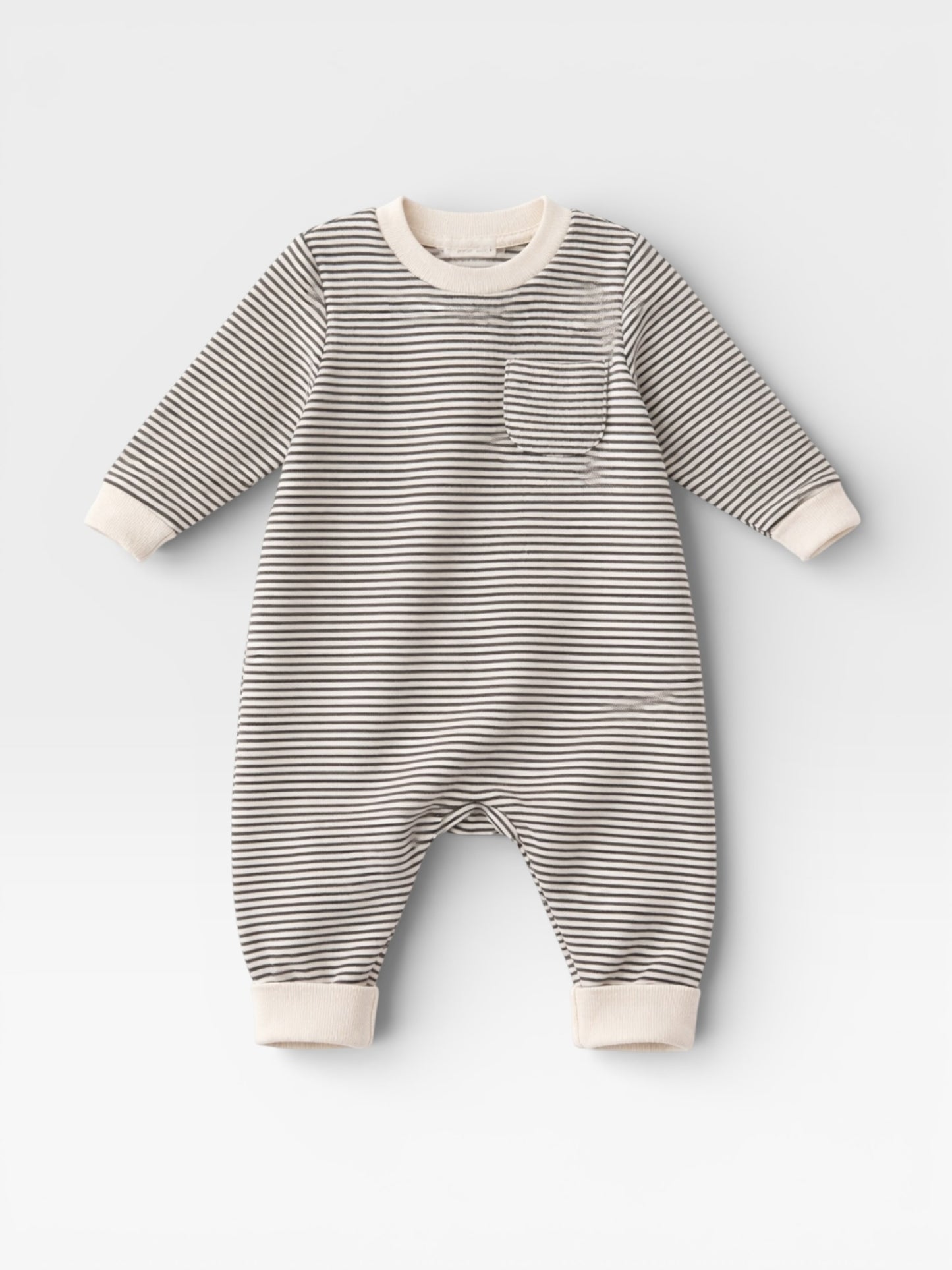 Unisex Striped Long Sleeve Baby & Toddler Romper – Soft Cotton One-Piece Outfit