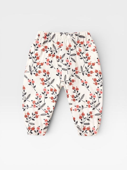 Dahlia Floral Bamboo Newcastle Mini Pants - Bamboo Baby Clothes