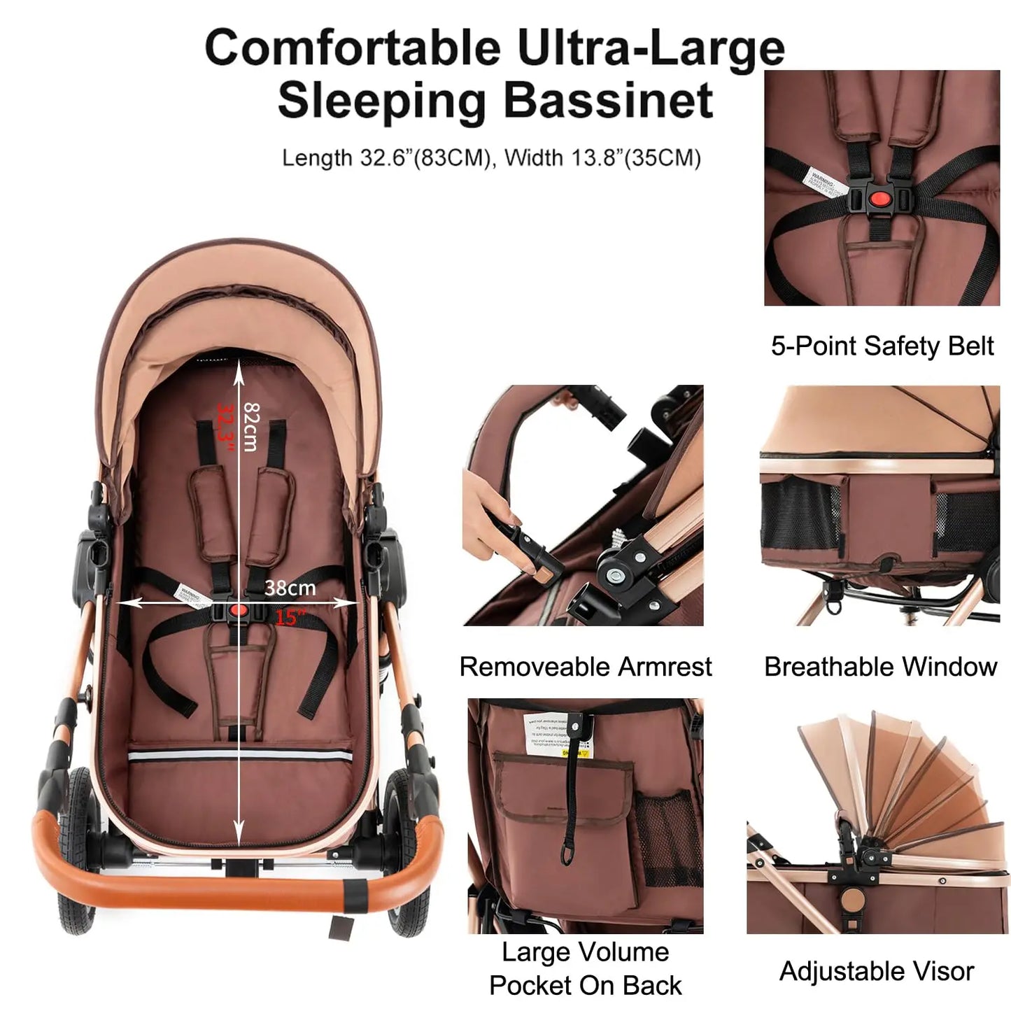 Baby Stroller Combo Car Seat Set, Baby Travel System
