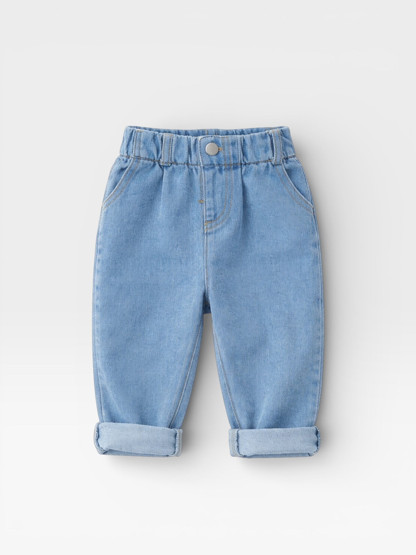 Cotton Autumn Denim Jeans for Kids – Unisex Baby Girls & Boys