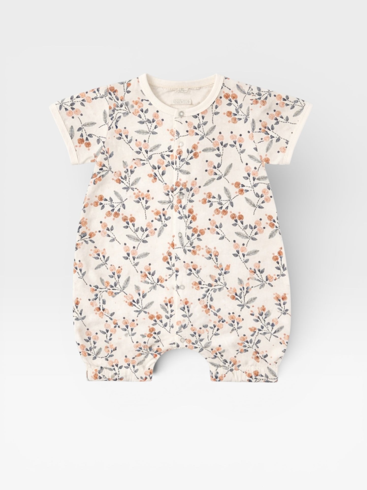 Dahlia Floral Bamboo Newcastle Mini Romper - Bamboo Baby Clothes