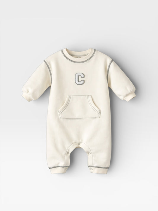 +More Colors - Cotton Baby & Toddler Letterman Embroidery Romper for Boys (Only) – Soft & Stylish
