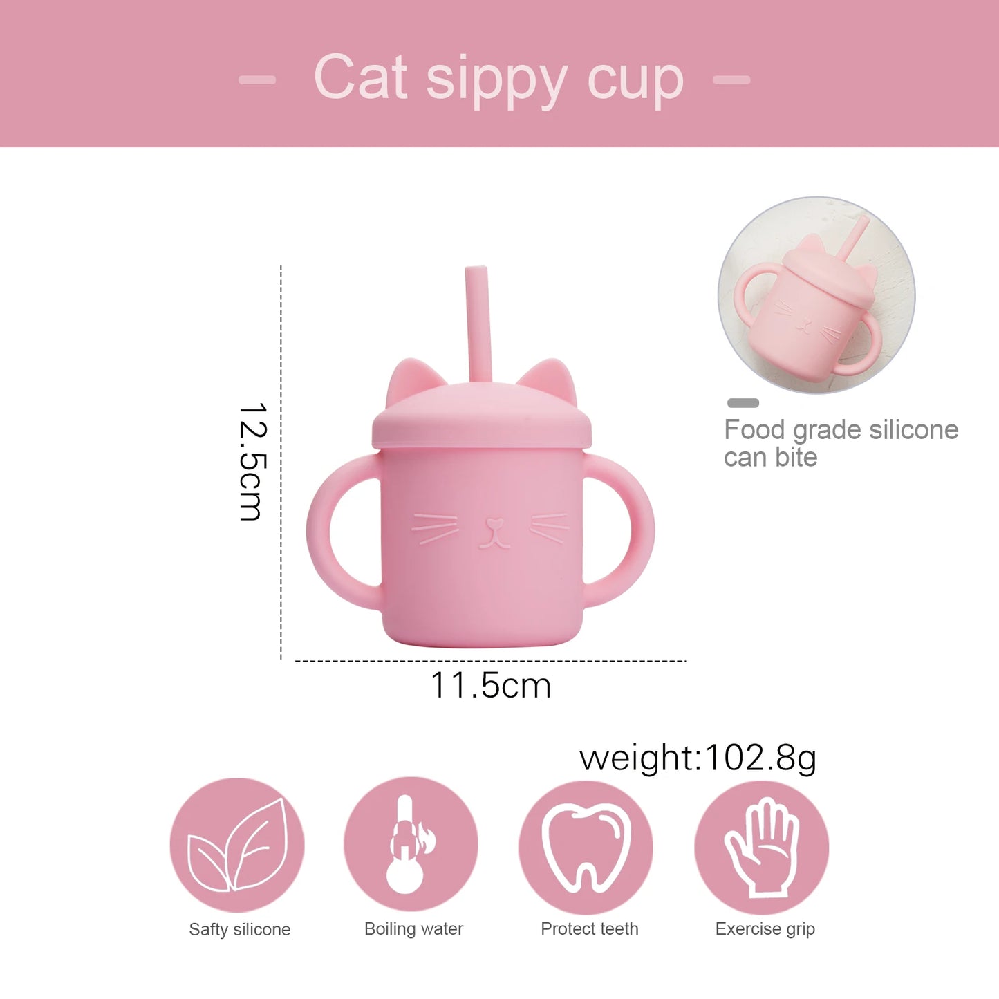 +More Colors - Baby Feeding Drinkware Straw Cup