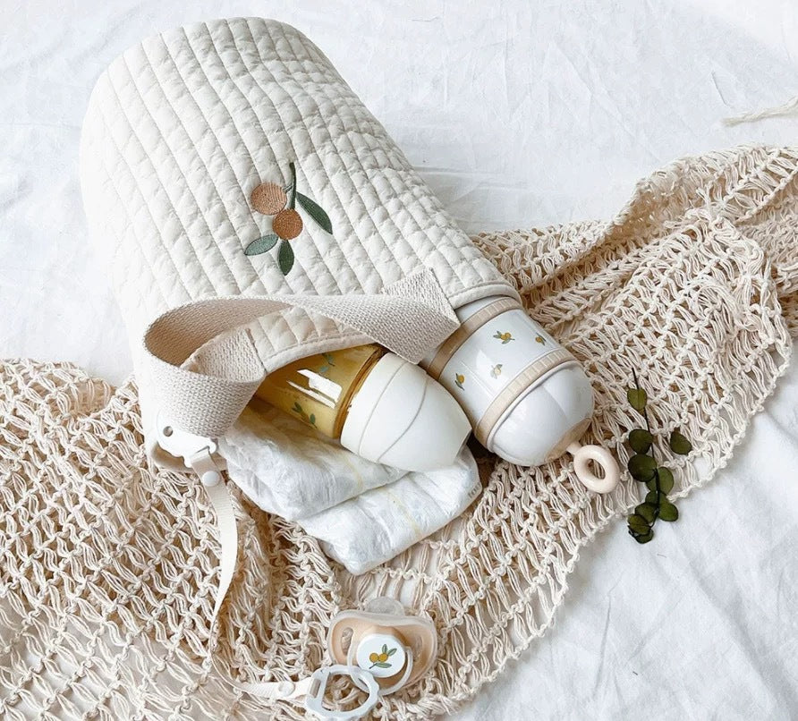 New Arrival Felt Baby Nursery Diaper Caddy Cotton Storage Bag Basket