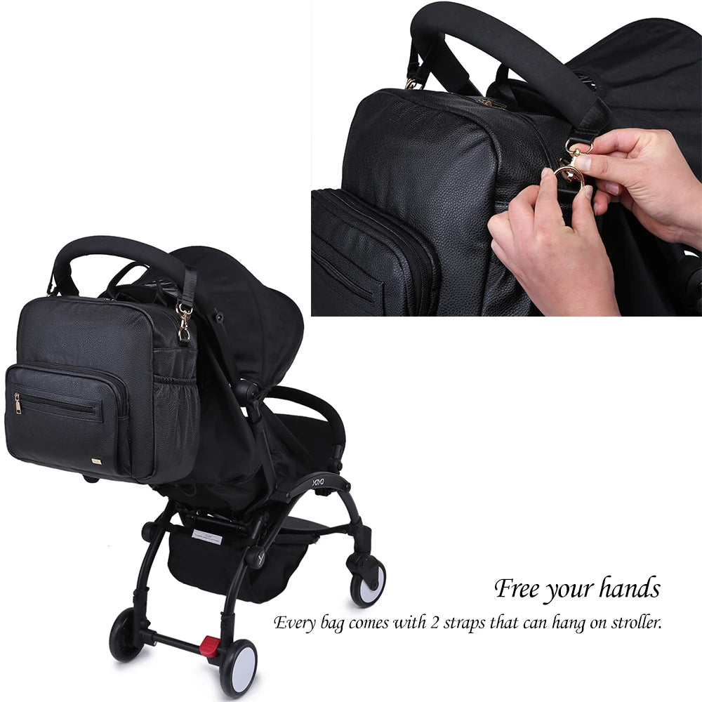 +More Colors - Multi-Functional Diaper Bag – Large Capacity Waterproof Backpack for Newborns & Parents