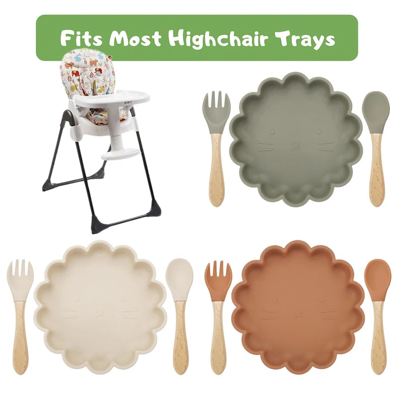 BPA Free Children's Tableware Food Plates