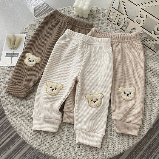 Autumn cotton baby bear pants newborn infant soft trousers