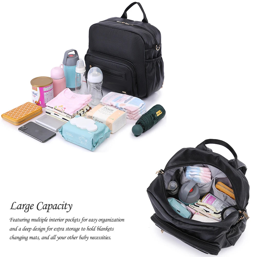 +More Colors - Multi-Functional Diaper Bag – Large Capacity Waterproof Backpack for Newborns & Parents