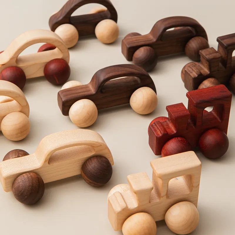 + More Colors - Baby Wooden Toys Car Blocks