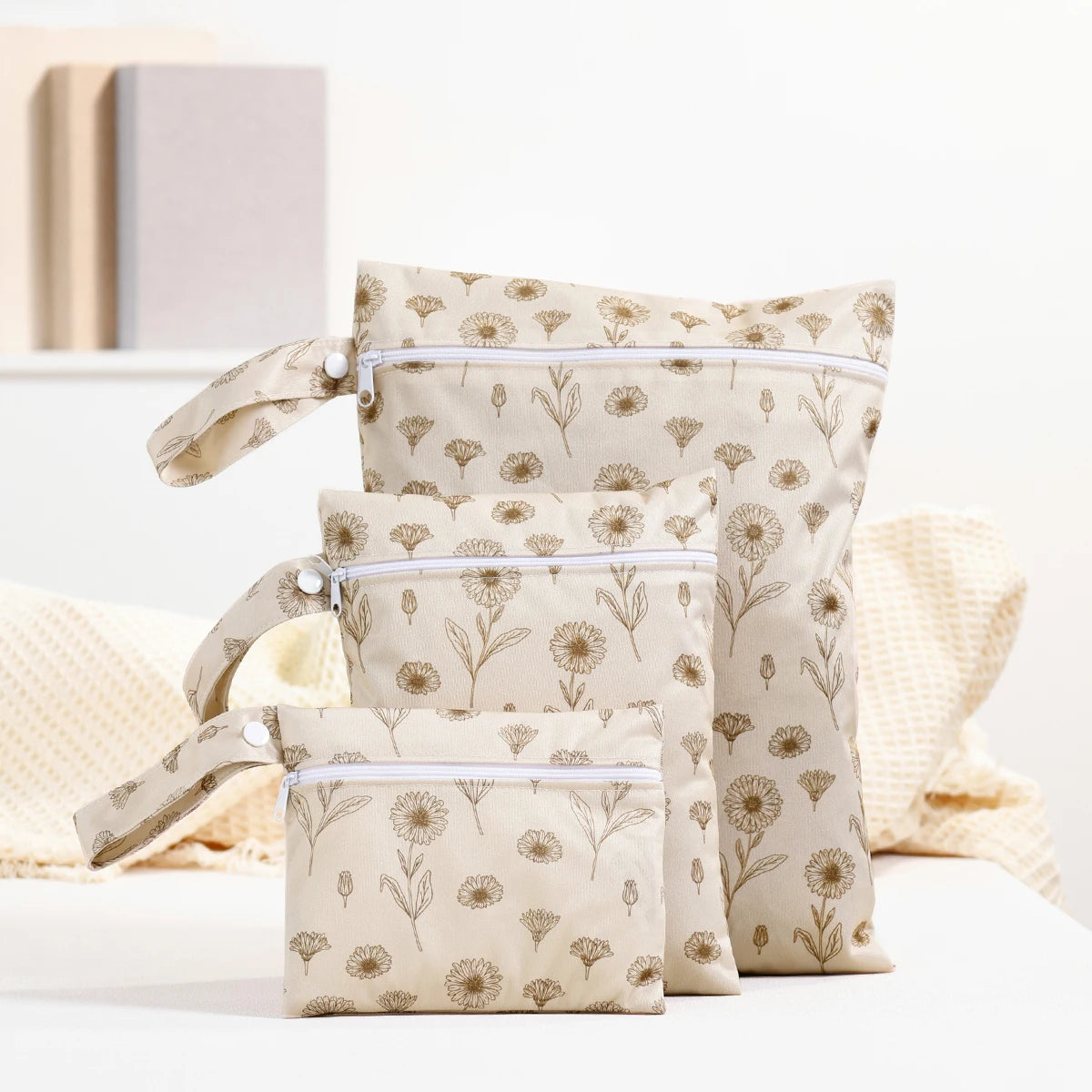 3PC Set - Waterproof Recycled Fabric Portable Diaper Bag