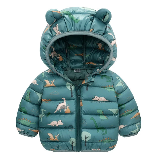 +More Colors - Baby Dinosaur Winter Jacket – Soft & Warm for Babies & Toddlers