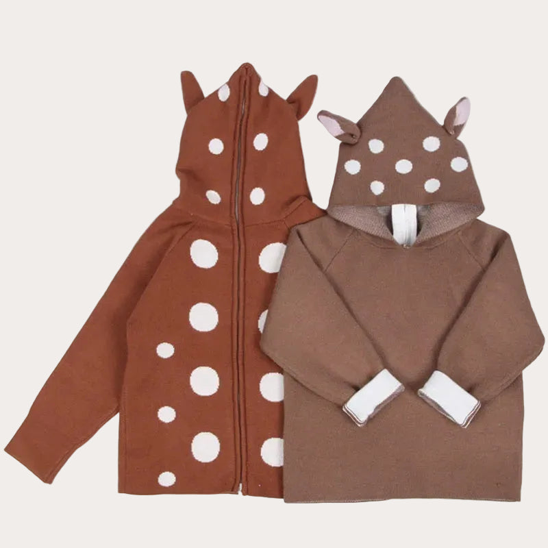 +More Colors - Baby Girls Toddler Winter Sweater Deer Pullover