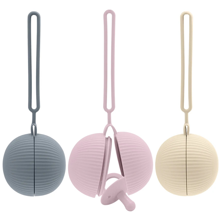 New Baby Pacifier Holder BPA Free Soft Silicone Infant Portable